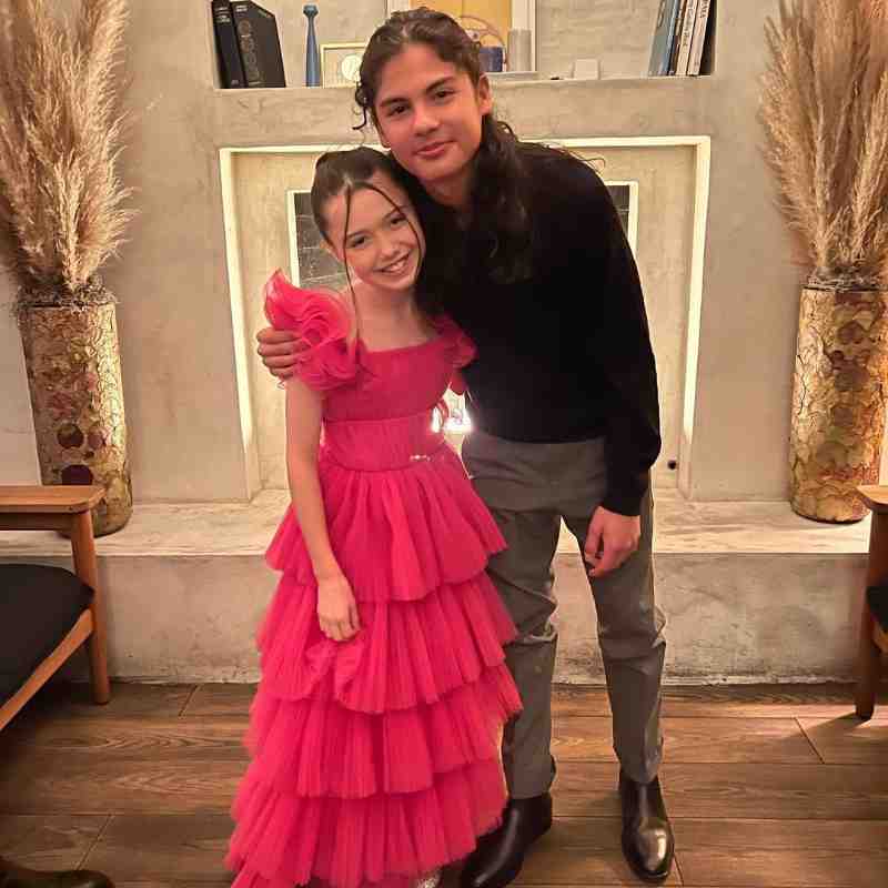 Miguel Cazarez Maro with MEGAN star Violet McGraw.